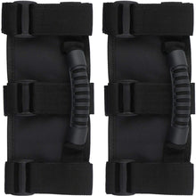 2 pcs Roll Bar Grab Handles Grip Handle for Jeep Wrangler Accessories YJ TJ JK JKU JL JLU Sports Sahara Freedom Rubicon X & Unlimited 1995-2018 (Black (2 pcs))