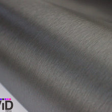 VViViD XPO Gunmetal Grey Brushed Metallic Steel 5ft Vinyl Wrap Roll with Air Release Technology (5ft x 3ft)
