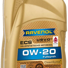 RAVENOL J1A1501 ECS 0W-20 Fully Synthetic Motor Oil - Compatible with STJLR.51.5122 (1 Liter)