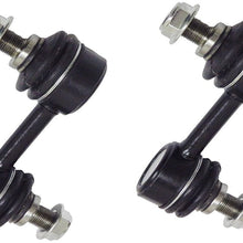 Both (2) Brand New Front Stabilizer Sway Bar End Link - Driver and Passenger Side for 04-13 Infiniti QX56 - [15-16 QX80] - 2004-2015 Nissan Armada - [2004-2015 Nissan Titan]