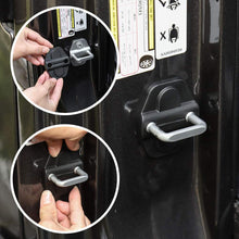 Voodonala for JL Door Lock Cover Buckle Decor Trim for 2018 2019 Jeep Wrangler JL JLU 2020 Gladiator JT ABS 6PCS