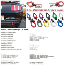 EPMAN CNC Billet Aluminum Front/Rear European Car Tow Hook For BMW E82 E88 E90 E91 E92 E93 Euro Style Circular Ring (Red)