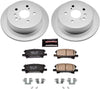 Power Stop CRK5333 Coated Brake Rotor & Ceramic Brake Pads- rear