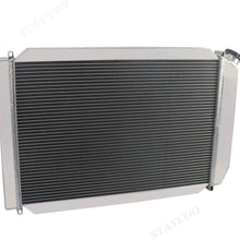 CoolingSky 2 Row Aluminum Radiator +2X12" Fan W/Shroud &Thermostat Realy Kit for 1979-93 Ford Mustang Mercury Cougar XR7 Fairmont Multiple Models