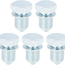 X AUTOHAUX 5pcs Car Engine Oil Drain Plug Replacement N90813202