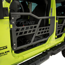 Restyling Factory -Rock Crawler Off Road Replacement Front+Rear Tubular 4 Door Set Without Mirror (Black) for 07-18 Jeep JK Wrangler