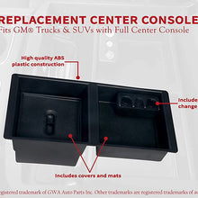 Center Console Organizer Tray - Replaces GM part 22817343 - Fits 2014-2019 Chevy Silverado 1500, 2500 HD, 3500 HD, Suburban, 3500 HD, Tahoe, GMC Sierra 1500, Limited, 2500, Yukon, XL - Full Tray