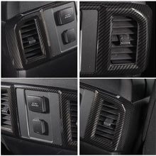 Voodonala Carbon Fiber Grain Rear Air Condition Outlet Vent Trim for Ford F150 2016 2017