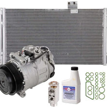 For Mercedes C240 C320 SLK350 AC Compressor w/A/C Condenser & Repair Kit - BuyAutoParts 60-82445R6 New