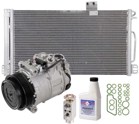 For Mercedes C240 C320 SLK350 AC Compressor w/A/C Condenser & Repair Kit - BuyAutoParts 60-82445R6 New