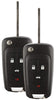 Discount Keyless Replacement Uncut Car Remote Fob Key Combo Compatible with OHT01060512 (2 Pack)