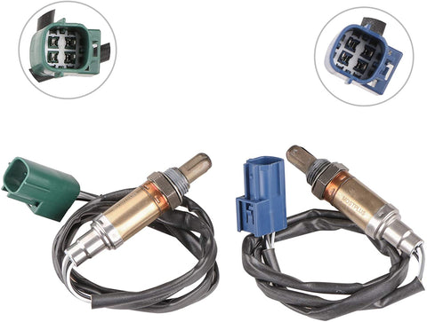 MOSTPLUS 234-4296 234-4309 13675 SG1306 O2 Oxygen Sensor Front Rear Compatible with 2002 2003 Nissan Altima Maxima Sentra 2.5L 3.5L/ 2002-2004 Infiniti I35 Upstream and Downstream(Set of 2)