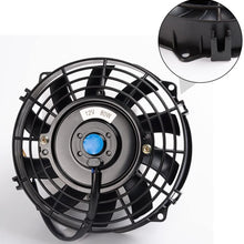 25 Row AN10 Engine Oil Cooler Silver + Filter Adapter Kit + 7" Universal Black Fan