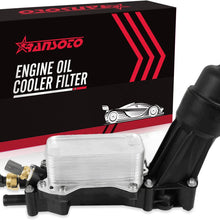 68105583AF Engine Oil Cooler Filter Housing Adapter | Compatible With 2014-2017 Chrysler 200, 300 | Dodge Challenger, Grand Caravan | Jeep Grand Cherokee, Wrangler | Ram 3.6L V6 | Replaces 68105583AA