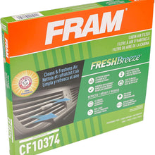 Fram Fresh Breeze - Filtro de aire de cabina con bicarbonato de sodio Arm & Hammer, CF10729 para vehículos seleccionados Chrysler, Dodge y Jeep