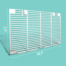 Seven Sparta RV A/C Ducted Duo-Therm Air Grille for Dometic 3104928.019, Replace Air Conditioner Grill with 2 Filter Pad, 14.1" x 7.7" Polar White