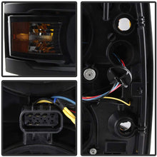 ACANII - For Black Smoke 2014-2015 Chevy Silverado 1500 LED Light Tube Headlights Headlamps Driver + Passenger Side