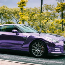 Purple Chrome Mirror Vinyl Wrap High Glossy Self Adhesive Film Decal with Air Release Bubble Free Anti-Wrinkle 59.8'' x 7.8''