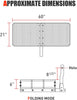 Hitch Mount Cargo Carrier with Cargo Net and Anti-rattle Stabilizer 60