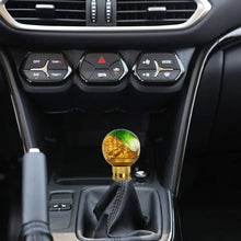 Bashineng Round Gold Shift Knob, Ball Style Gear Stick Shifter Lever Handle Fit Most Automatic Manual Truck SUV Cars