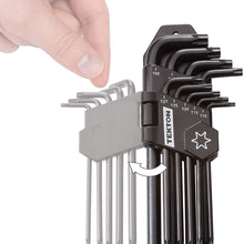 TEKTON Long Arm Star Key Wrench Set, 9Piece (T10-T50) | 25291, Black