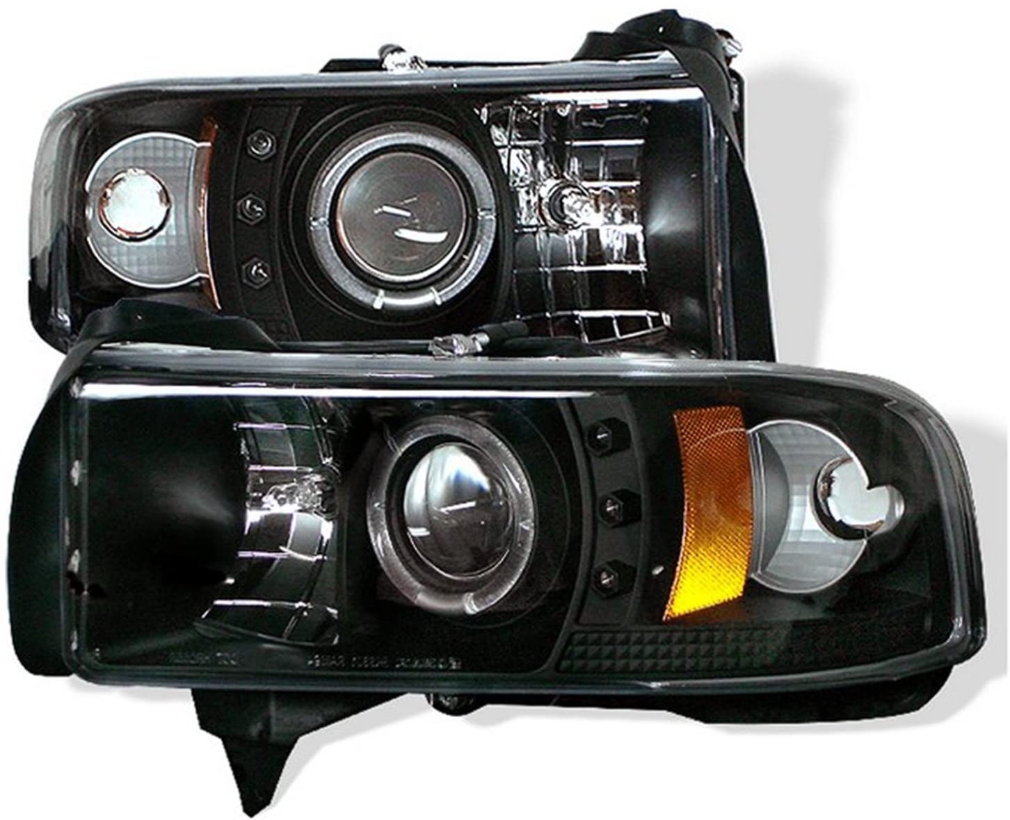 Spyder Auto 5010063 CCFL LED Projector Headlights; 1 pc.; Bulbs Included; Pair; Black;