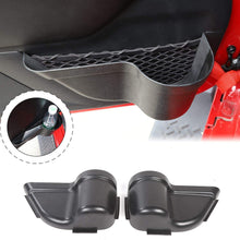RT-TCZ for Jeep JK Front Door Side Insert Storage Box Pilot Passenger Storage Tray Organizer Front Door Mesh Storage Box for 2011-2018 Jeep Wrangler JK JKU Black
