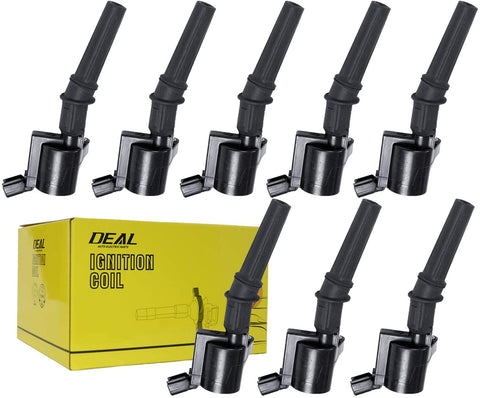 DEAL Pack of 8 New Ignition Coils for Ford Lincoln Mercury 4.6L 5.4L V8 Replacement# DG508 DG457 C1454 FD503