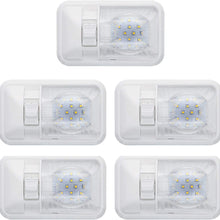 Skywin Camper Lights - 5 Pack 12V Single Dome RV LED Lights Interior for RV, Boat, Car, Trailer, Camper Van - Bright and Long Lasting RV Lights Includes ON/Off Switch