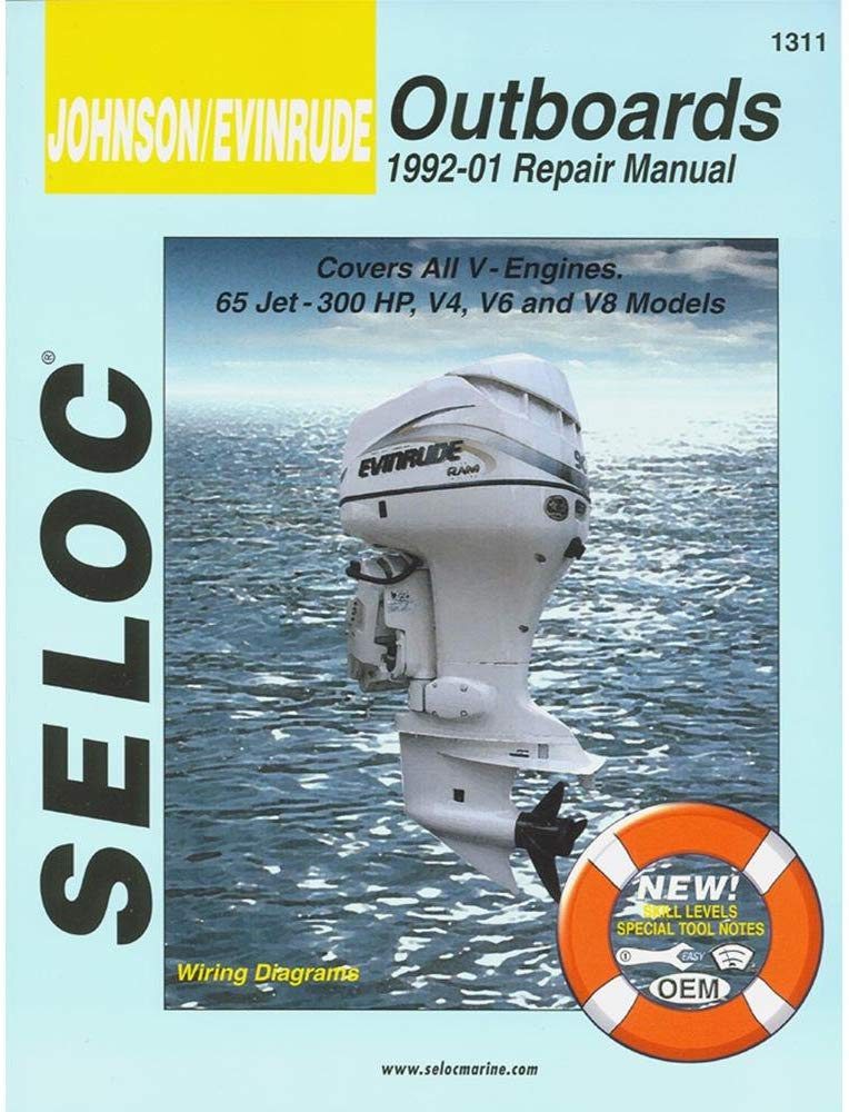 Seloc Service Manual - Johnson/Evinrude - All V Engines - 1992-01