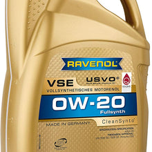RAVENOL J1A1583-005 VSE 0W-20 Fully Synthetic Motor Oil (5 Liter)