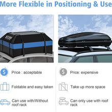 WUPP Car Rooftop Cargo Carrier Bag, Expandable 15 to 19 Cubic Feet Waterproof Roof Rack Bag with Anti-Slip Mat, 600D PVC Heavy Duty Soft Roof Luggage Bag for All Vehicle with/Without Rack