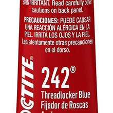 Loctite 487229 Threadlocker 242 All-Purpose Medium Strength Tube, Blue, 6 ml