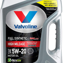 Valvoline Full Synthetic High Mileage with MaxLife Technology SAE 5W-20 Motor Oil 5 QT