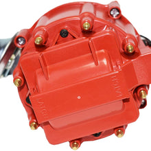 A-Team Performance Complete HEI Distributor 65,000 Coil Auto Parts Replacement Compatible with SBF Small Block Ford 260 289 302 5.0 One Wire Installation Red Cap