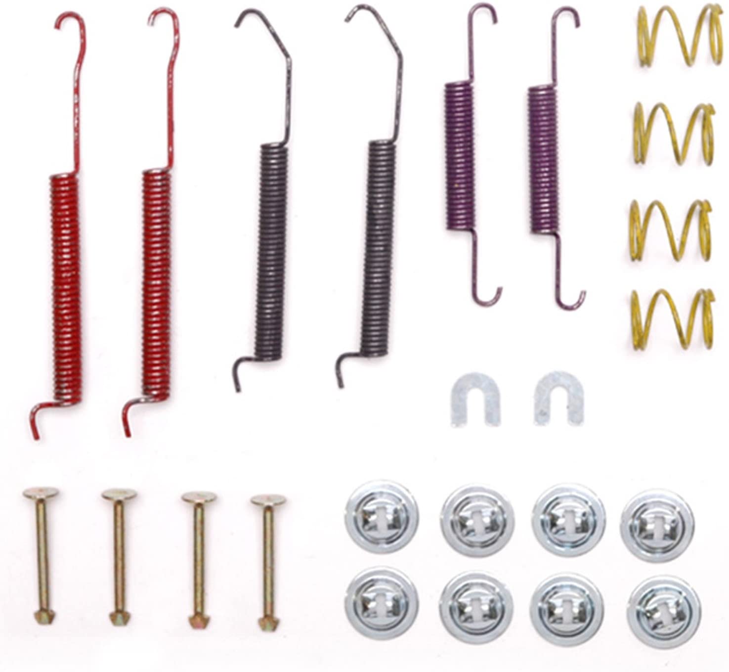 ACDelco 18K1467 Professional Rear Drum Brake Hardware Kit with Springs, Pins, Retainers, and Washers