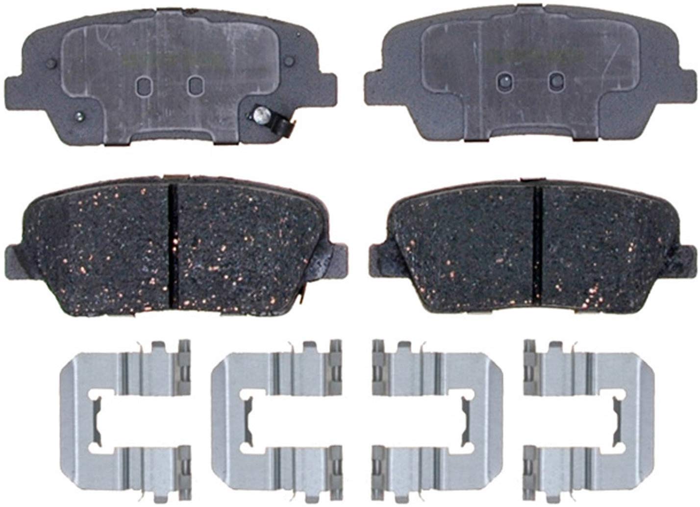 ACDelco 14D1284CH Advantage Ceramic Rear Disc Brake Pad Set with Hardware