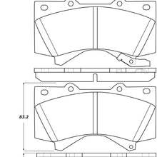 StopTech 308.13030 Street Brake Pads; Front with Shims and Hardware