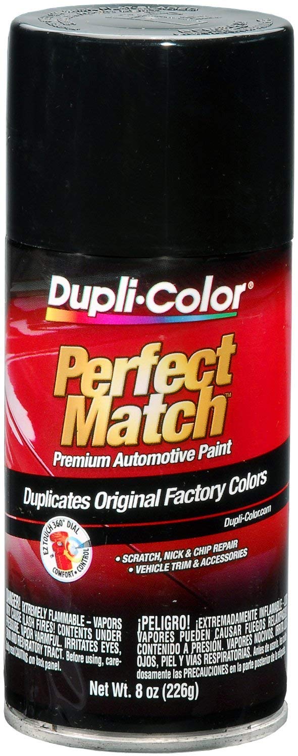 Dupli-Color EBUN01007 Universal Gloss Black Perfect Match Automotive Paint - 8 oz. Aerosol
