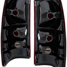 AmeriLite Dark Red Replacement Brake Tail Lights for 1999-2002 Chevy Silverado : 99-06 GMC Sierra - Passenger Right and Driver Left Side
