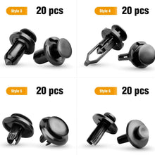 GOOACC GRC-30 120PCS Car Retainer 6.3mm 8mm 9mm 10mm Expansion Screws Replacement Kit Bumper Push Rivet Clips, 1PC Fastener Remover