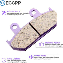 ECCPP Front and Rear Carbon Fiber Brake Pads for Honda GL 1500 Goldwing 1500 SE L 1988-2000