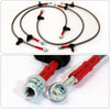 Rxmotor Acura Integra 90-93 Oil Brake Line Hose Set (Chrome / Red)