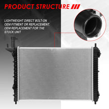 13007 OE Style Aluminum Core Cooling Radiator Replacement for GMC Acadia Chevy Traverse V6 07-17