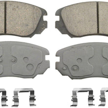 Wagner ThermoQuiet QC1421 Ceramic Disc Pad Set With Installation Hardware, Front