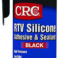 CRC 14072 RTV Silicone Sealant, 8.75 Ounce, Black Paste
