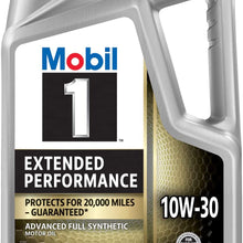 Mobil 1 High Mileage Full Synthetic Motor Oil 5W-30, 5 Quart
