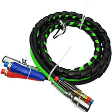 Trackon Parts 12 Ft. 3-in-1 Wrap Set, ABS Electrical and Rubber Air Line Hose Assemblies, for Semi Truck Tractor Trailer