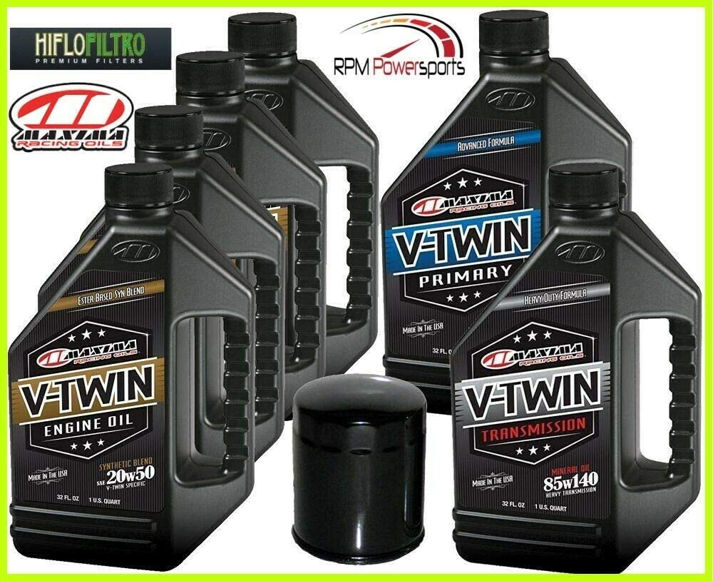 RPM Complete Engine Oil Change Kit V-Twin Synthetic Blend HD Evolution 6 Quart 170B