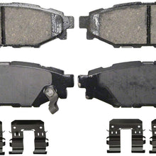 Wagner QuickStop ZD1114 Ceramic Disc Pad Set Includes Pad Installation Hardware, Rear